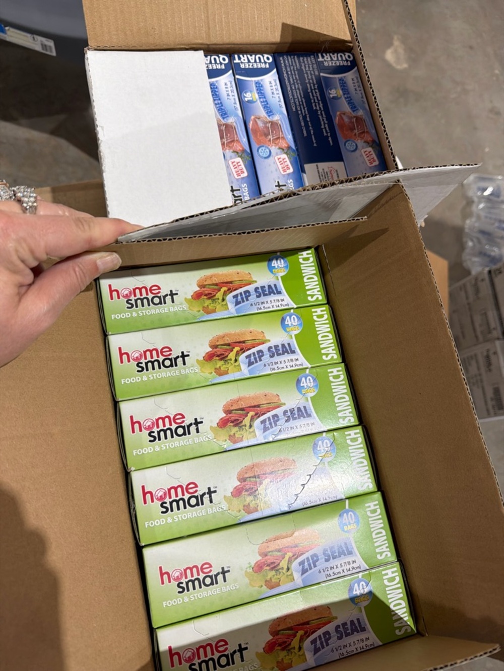 Home Smart Sandwich Zip Seal Bags — Green Packaging (40 ct)